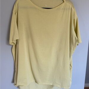 Lululemon Back in Action short sleeve tee butter yellow
